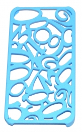 Твърд гръб с цифри за Apple iPhone 5/5S Син