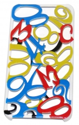 Твърд гръб с цифри за Apple iPhone 5/5S Цветен 02