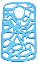 Твърд гръб с цифри за Samsung i9190 Galaxy S4 mini Син