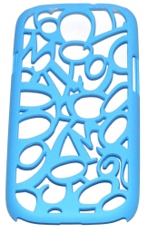 Твърд гръб с цифри за Samsung i9300 Galaxy S3 Син
