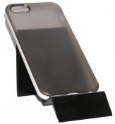 Силиконов калъф за Apple iPhone 5/5S с твърда лайсна Сив