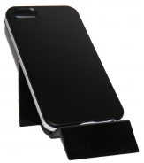 Силиконов калъф за Apple iPhone 5/5S с твърда лайсна Черен