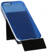 Силиконов калъф за Apple iPhone 5/5S с твърда лайсна Син