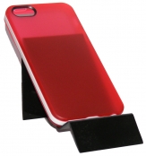 Силиконов калъф за Apple iPhone 5/5S с твърда лайсна Червен