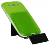 Силиконов калъф за Samsung i9300 Galaxy S3 с твърда лайсна Зелен