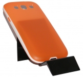 Силиконов калъф за Samsung i9300 Galaxy S3 с твърда лайсна Оранжев