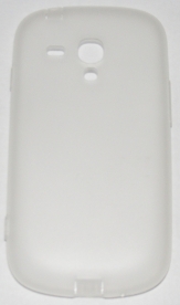 Силиконов гръб за Samsung i8190 Galaxy S3 mini с тапички Бял