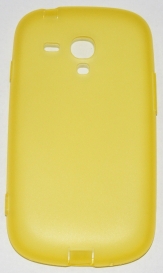 Силиконов гръб за Samsung i8190 Galaxy S3 mini с тапички Жълт