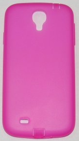 Силиконов гръб за Samsung i9500 Galaxy S4 с тапички Розов