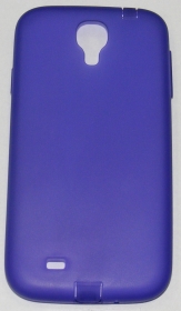 Силиконов гръб за Samsung i9500 Galaxy S4 с тапички Лилав