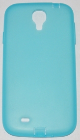 Силиконов гръб за Samsung i9500 Galaxy S4 с тапички Син