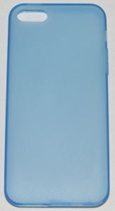 Силиконов гръб за Apple iPhone 5/5S с тапички Син