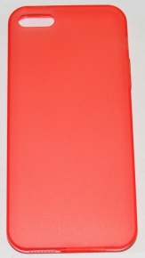 Силиконов гръб за Apple iPhone 5/5S с тапички Червен