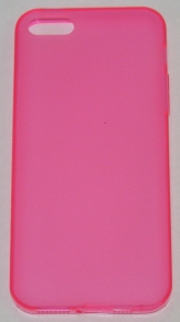 Силиконов гръб за Apple iPhone 5/5S с тапички Розов