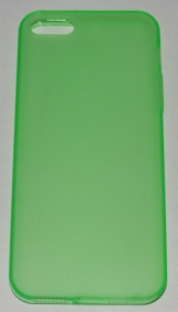 Силиконов гръб за Apple iPhone 5/5S с тапички Зелен