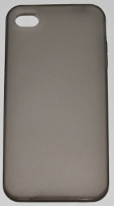 Силиконов гръб за Apple iPhone 4 с тапички Черен