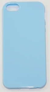 Силиконов гръб за Apple iPhone 5 Гланц Син