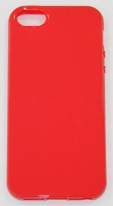 Силиконов гръб за Apple iPhone 5 Гланц Червен