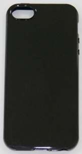Силиконов гръб за Apple iPhone 5 Гланц Черен