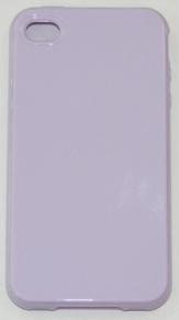 Силиконов гръб за Apple iPhone 4S Гланц Лилав