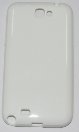 Силиконов гръб за Samsung N7100 Galaxy Note 2 Гланц Бял