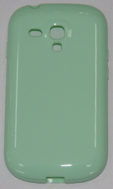 Силиконов гръб за Samsung i8190 Galaxy S3 mini Гланц Светло Зелен