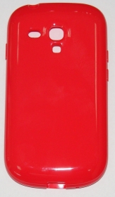 Силиконов гръб за Samsung i8190 Galaxy S3 mini Гланц Червен