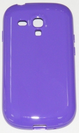 Силиконов гръб за Samsung i8190 Galaxy S3 mini Гланц Лилав