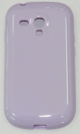 Силиконов гръб за Samsung i8190 Galaxy S3 mini Гланц Светло Лилав