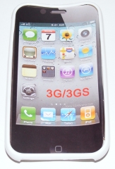 Силиконов гръб ТПУ за Apple iPhone 3G/3GS Бял