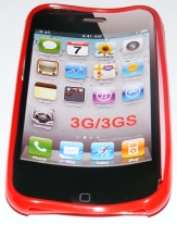 Силиконов гръб ТПУ за Apple iPhone 3G/3GS Червен