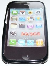 Силиконов гръб ТПУ за Apple iPhone 3G/3GS Черен