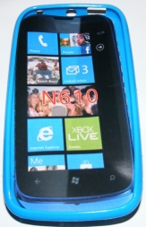Силиконов гръб ТПУ за Nokia Lumia 610 Син