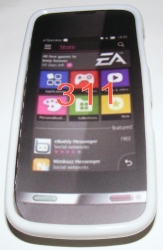 Силиконов гръб ТПУ за Nokia Asha 311 Бял