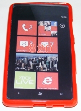 Силиконов гръб ТПУ за Nokia Lumia 820 Червен
