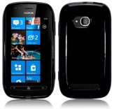 Силиконов гръб ТПУ за Nokia Lumia 710 Черен