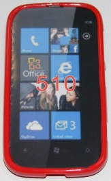 Силиконов гръб ТПУ за Nokia Lumia 510 Червен
