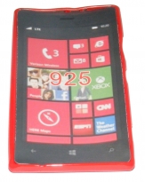 Силиконов гръб ТПУ за Nokia Lumia 925 Червен