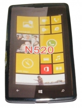 Силиконов гръб ТПУ за Nokia Lumia 520 Черен