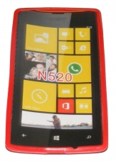 Силиконов гръб ТПУ за Nokia Lumia 520 Червен