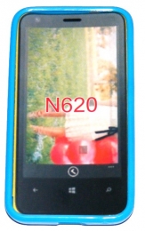 Силиконов гръб ТПУ за Nokia Lumia 620 Син