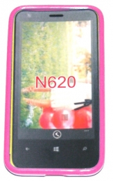 Силиконов гръб ТПУ за Nokia Lumia 620 Розов