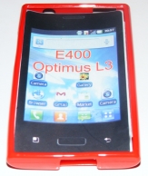 Силиконов гръб ТПУ за LG Optimus L3 E400 Червен