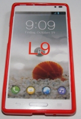 Силиконов гръб ТПУ за LG Optimus L9 P760 Червен