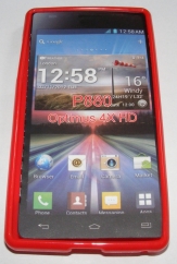 Силиконов гръб ТПУ за LG P880 Optimus 4X HD Червен