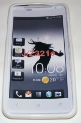 Силиконов гръб ТПУ за HTC J Бял
