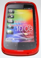 Силиконов гръб ТПУ за HTC Explorer A310e Червен