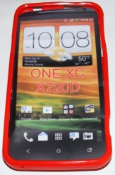 Силиконов гръб ТПУ за HTC One XC Червен