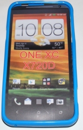 Силиконов гръб ТПУ за HTC One XC Син