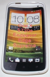 Силиконов гръб ТПУ за HTC One X Бял